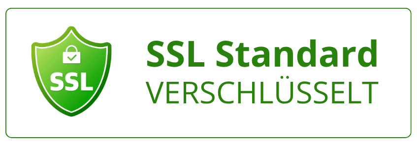 Icon Datensicherheit nach DIN ISO 27001 & SSL-Verschlüsselung.